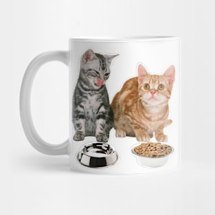 Cat friends, but food... :D Mug